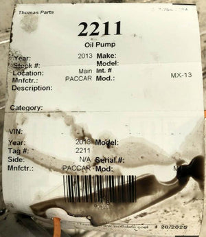  PACCAR MX-13 Oil Pump