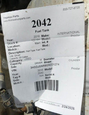 2016 INTERNATIONAL PROSTAR Fuel Tank