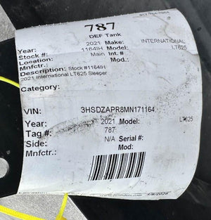 2021 INTERNATIONAL LT625 DEF Tank