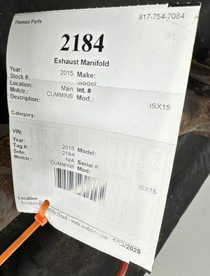  CUMMINS ISX15 Exhaust Manifold