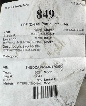 2021 INTERNATIONAL LT625 DPF Assembly
