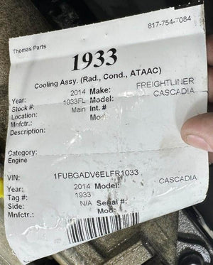 2014 FREIGHTLINER CASCADIA Cooling Assembly RAD COND ATAAC