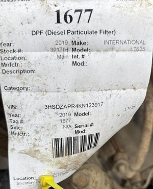 2019 INTERNATIONAL LT625 DPF Assembly