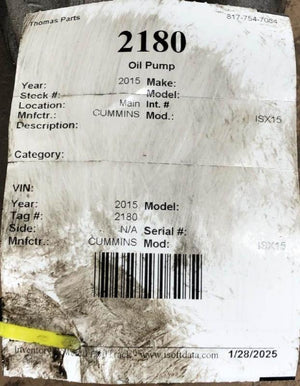  CUMMINS ISX15 Oil Pump